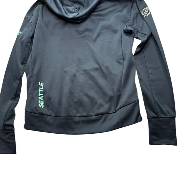Seattle Kraken Hockey Dark Blue Hoodie Size Women's Medium. FANATICS Authentic - Picture 10 of 13